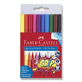 Markery dziecięce Faber-Castell 155310 Grip 10 kolorów